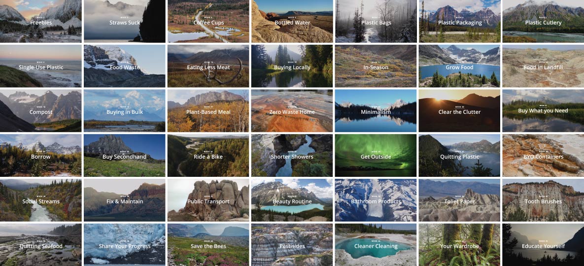 52 Weeks for Earth challenge photos