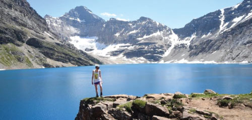Hannah hiking in BC, Canada